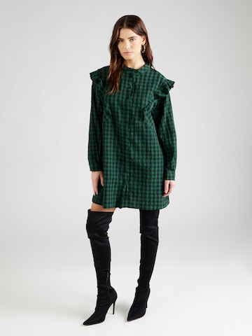 TOPSHOP Shirt Dress in Green: front