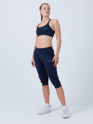 SPORTKIND Sporthose 'Caprihose mit Taschen'‌‌‌‌‌ in Blau: Vorderseite