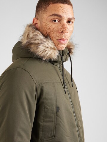 JACK & JONES Parka 'JJEConstruct' in Grün