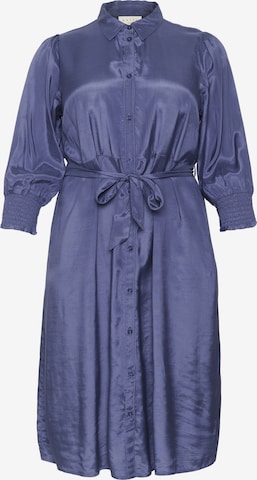 KAFFE CURVE Blusenkleid 'Emina Oline' in Blau: Vorderseite