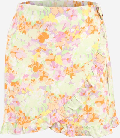Pieces Petite Rock 'TINA' in grün / helllila / orange / rosa, Produktansicht