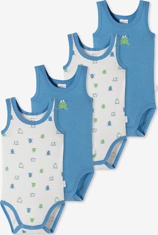 SCHIESSER Romper/Bodysuit ' Nature Love  ' in Blue: front