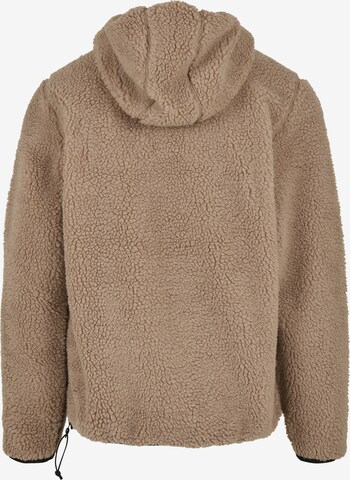 Brandit Fleece jas ' Teddyfleece Worker' in Bruin