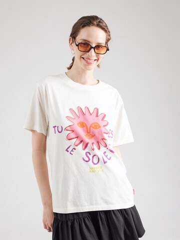 T-shirt 'Le Soleil' Harper & Yve en beige : devant