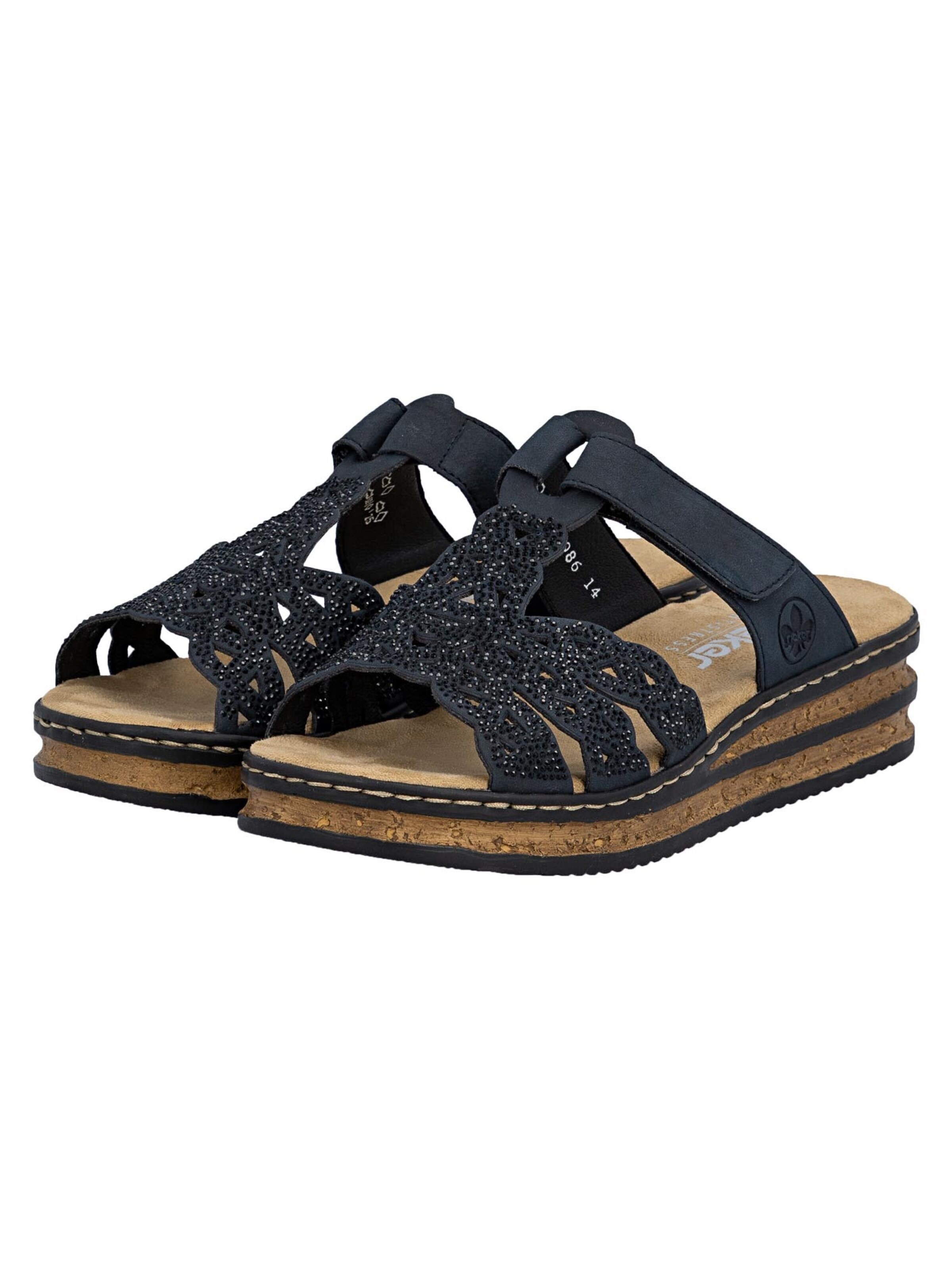 Rieker Muiltjes 'Comfort' in Blauw