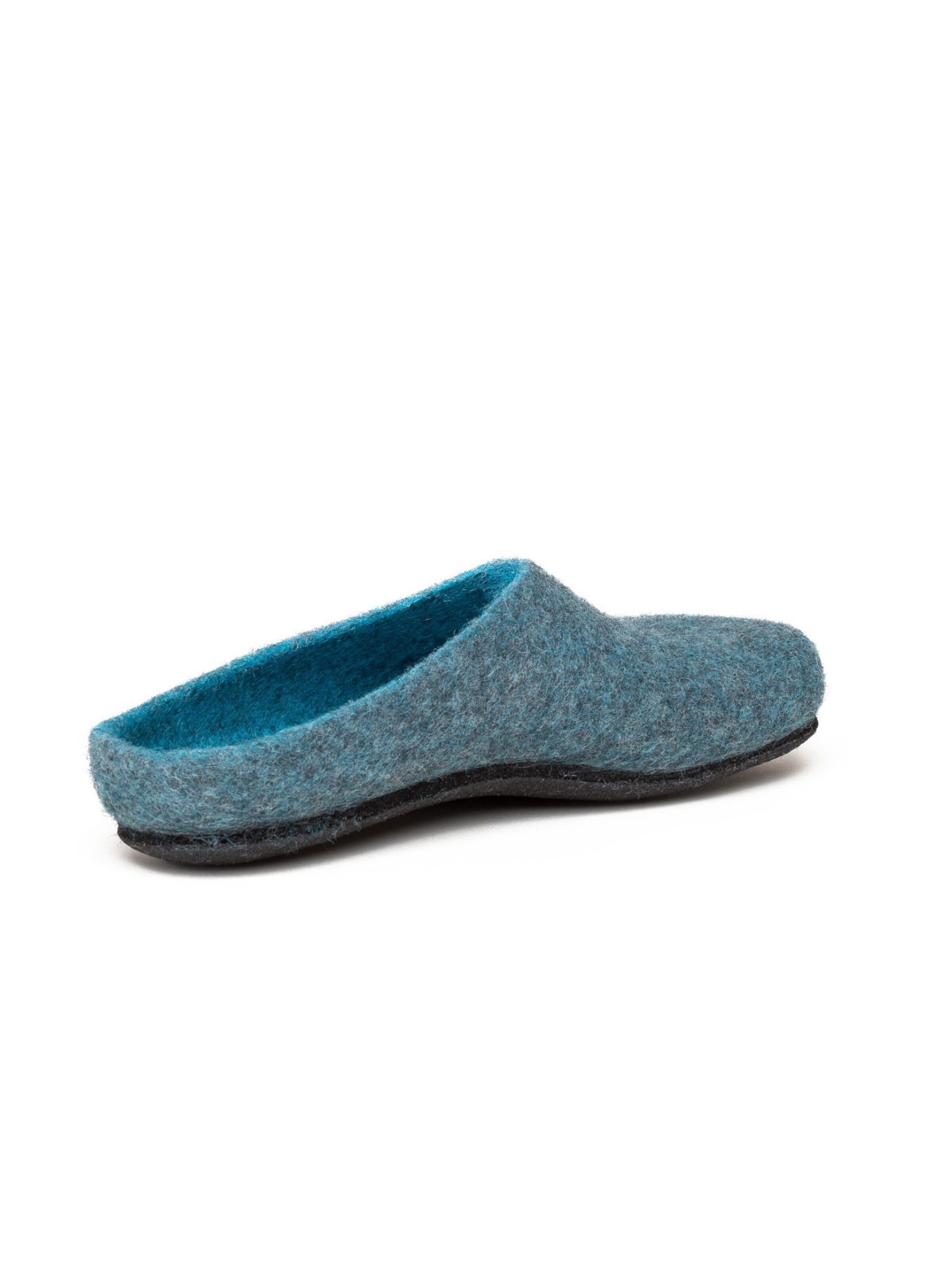 MagicFelt Slippers 'Filzpantoffel Magicfelt 709' in Blue