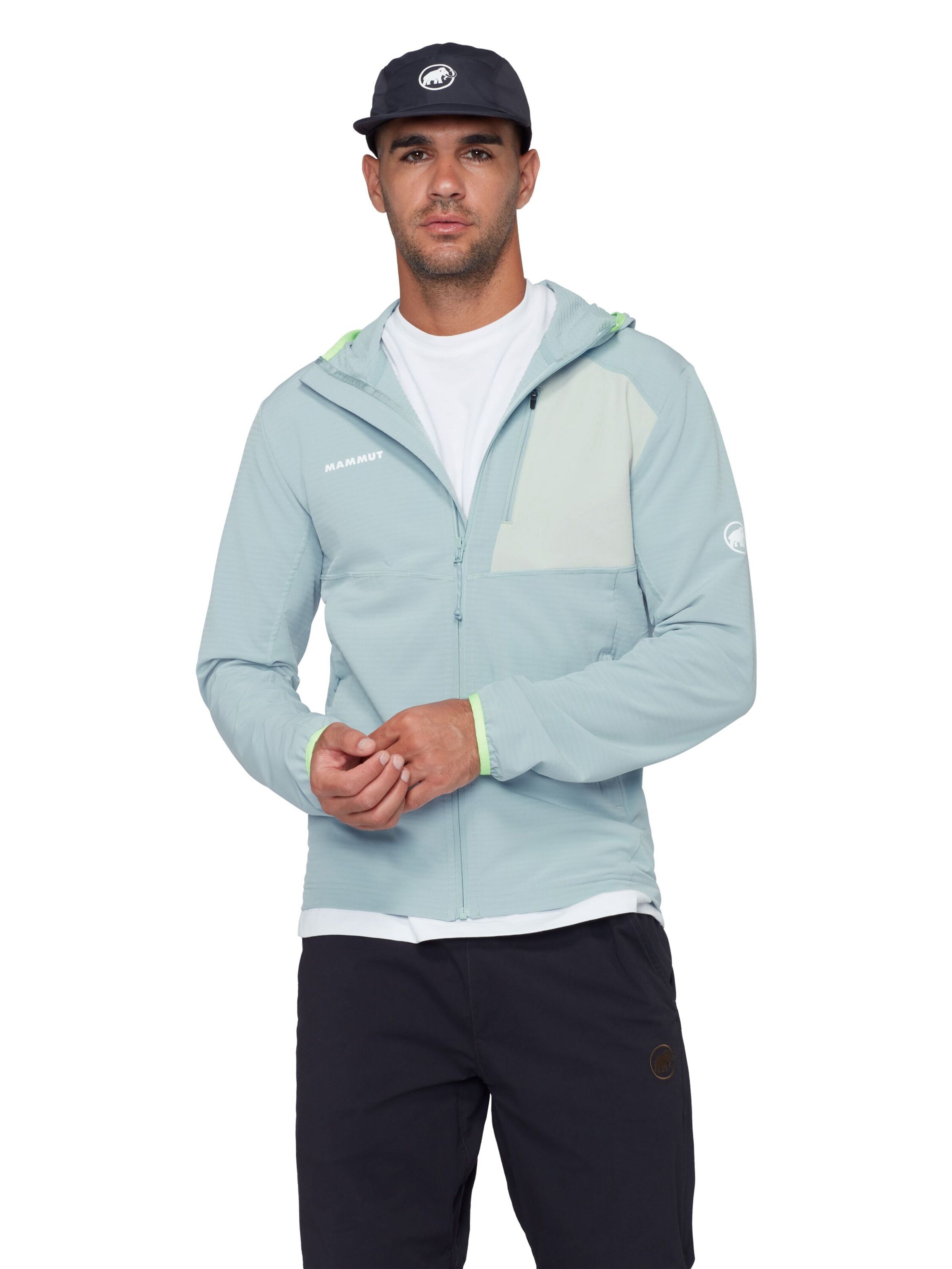 MAMMUT Athletic Fleece Jacket in Blue: front