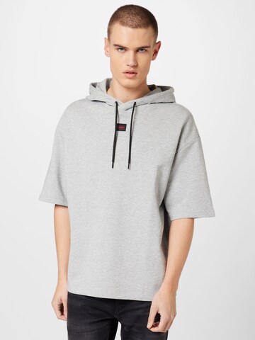 HUGO Sweatshirt 'Dresley232' in Grijs: voorkant