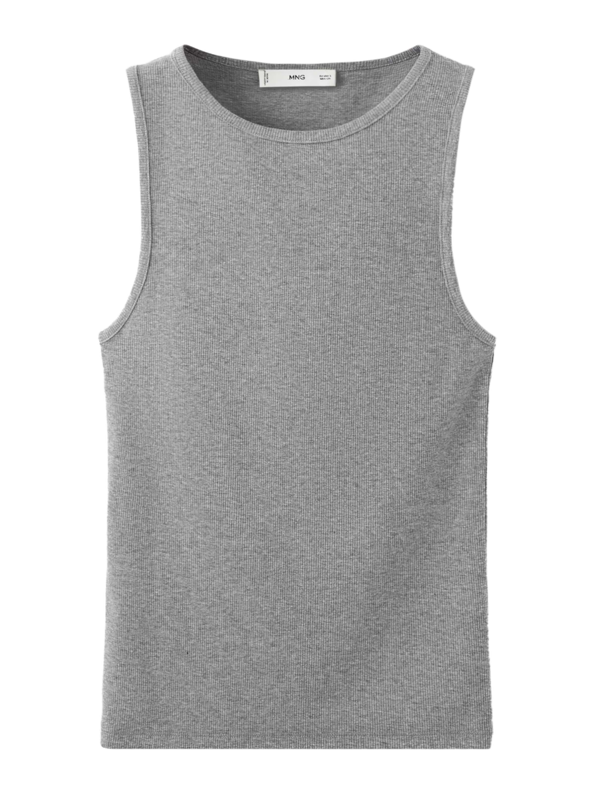 MANGO Top 'BONI' in Grijs: voorkant