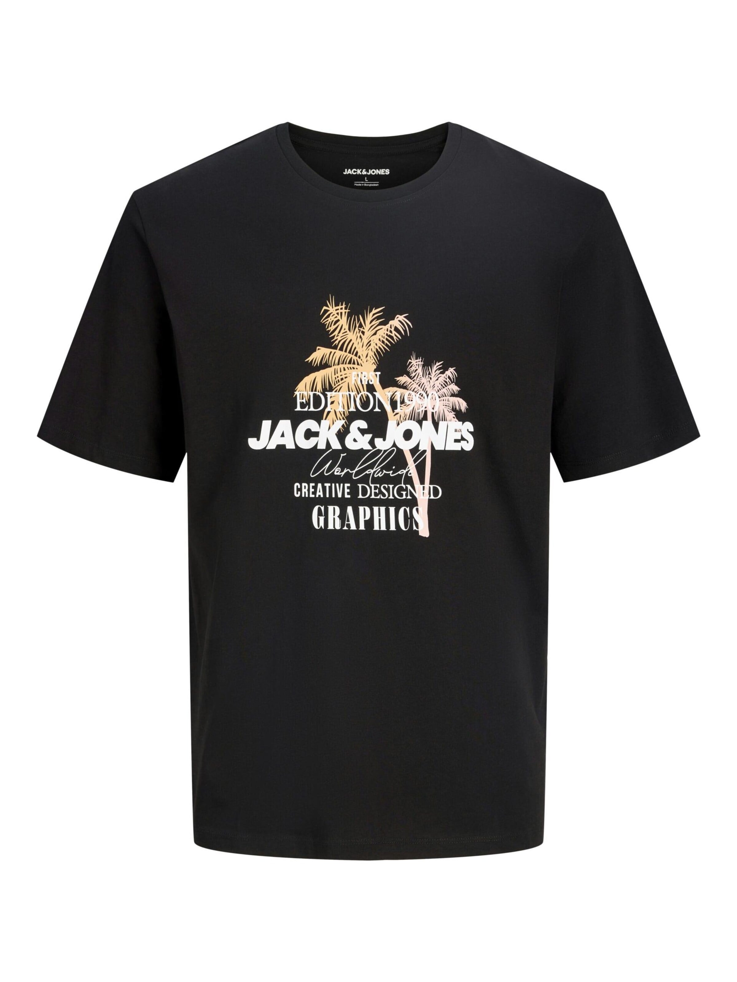 JACK & JONES Shirt in Black: front