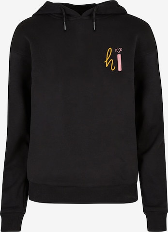 Felpa 'Hi Everyday ' di Merchcode in nero: frontale
