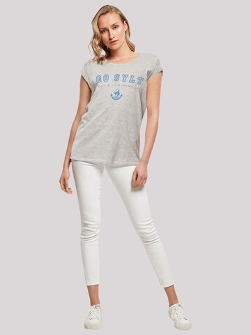 F4NT4STIC Shirt 'Go Sylt Knut & Jan Hamburg' in Grey