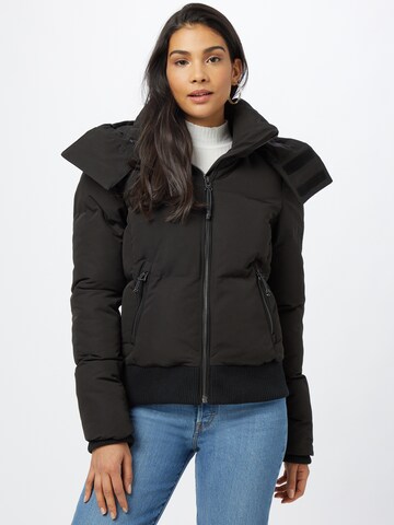 Superdry Zimska jakna 'Everest' | črna barva: sprednja stran
