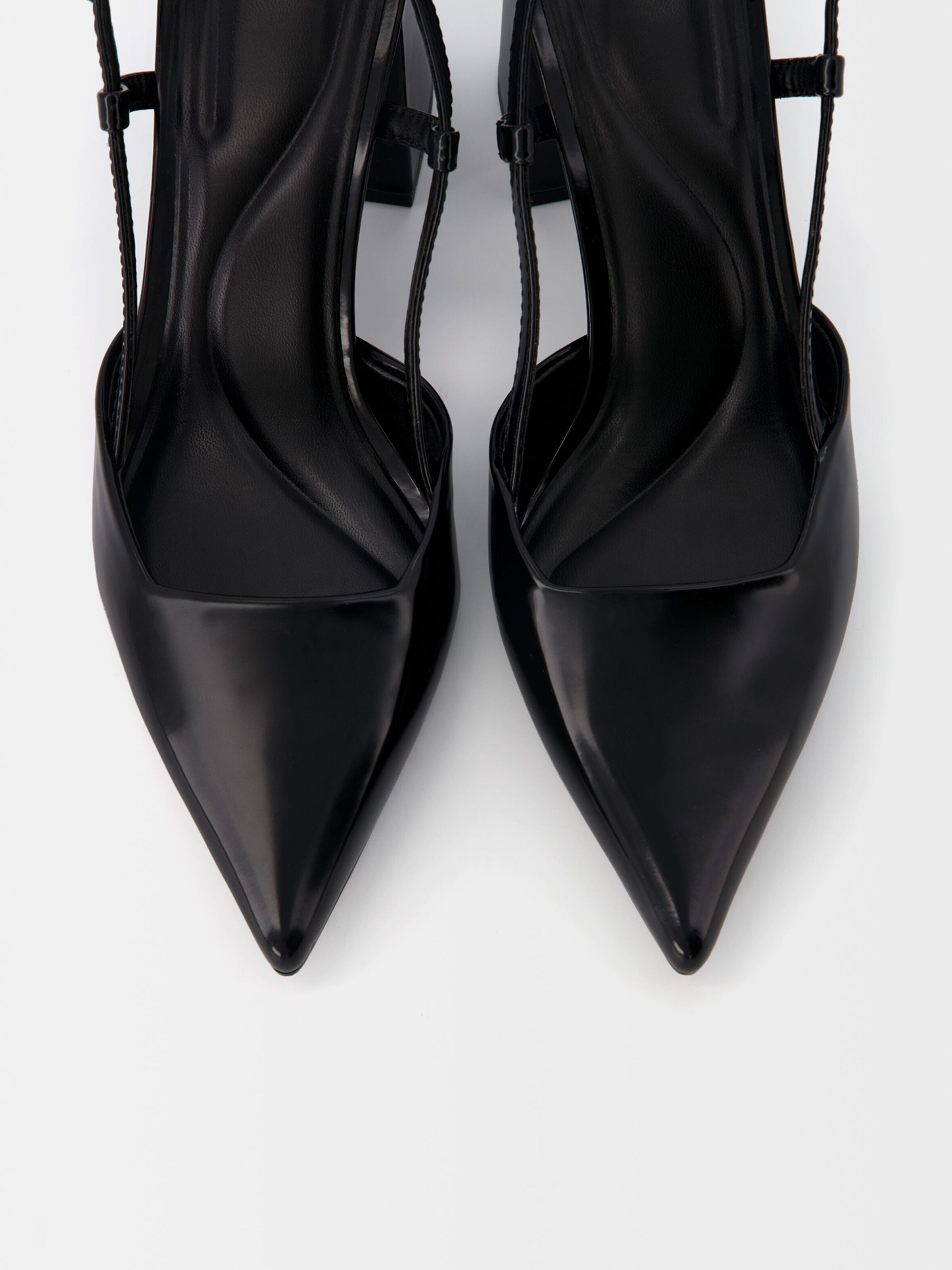 Bershka Decollete sling in Nero ABOUT YOU