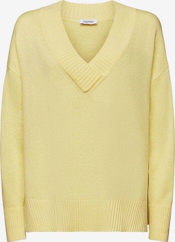 Pull-over ESPRIT en jaune : devant