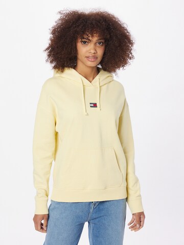 Tommy Jeans Sweatshirt in Gelb: predná strana