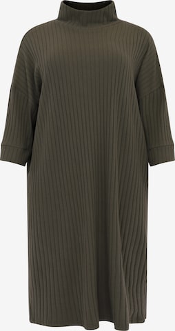 Yoek Dress in Green: front