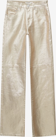 Pull&Bear Regular Trousers in Yellow: front