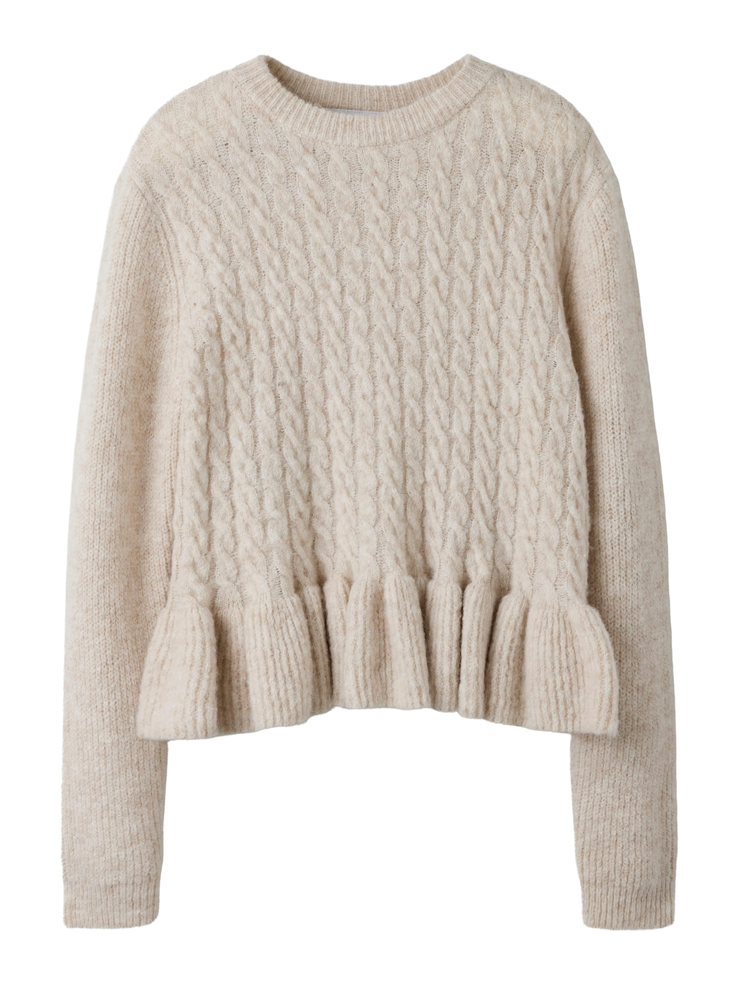 Pull-over 'NKFLINDA' NAME IT en beige : devant