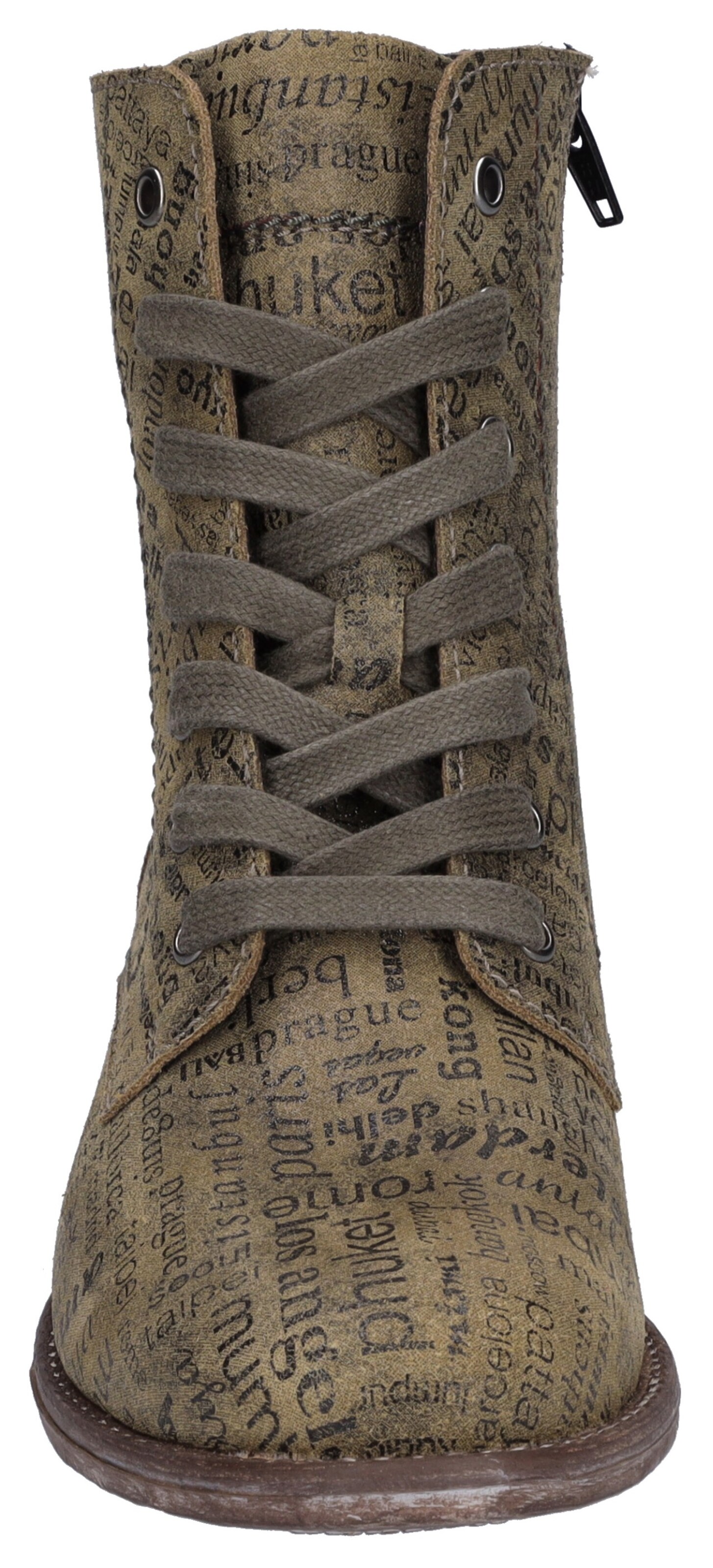 JOSEF SEIBEL Lace-up bootie 'Sienna 82' in Green