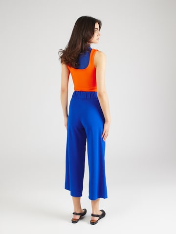 JDY Wide leg Pleat-Front Pants 'GEGGO' in Blue