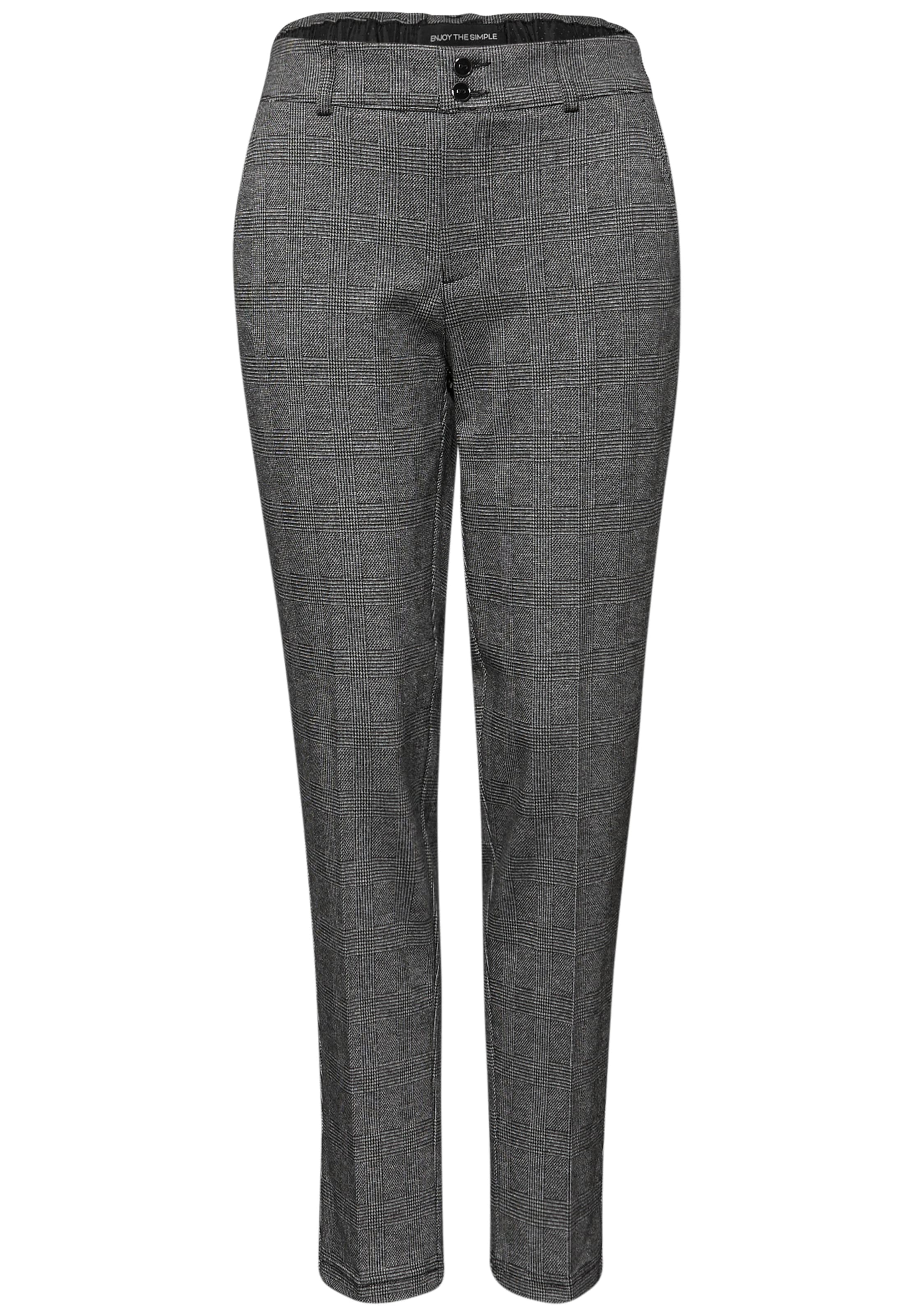 STREET ONE Tapered Pants in Grey: front