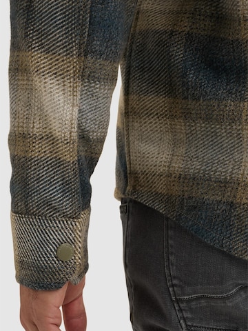 VANGUARD Regular fit Skjorta 'Overshirt with check pattern' i blå