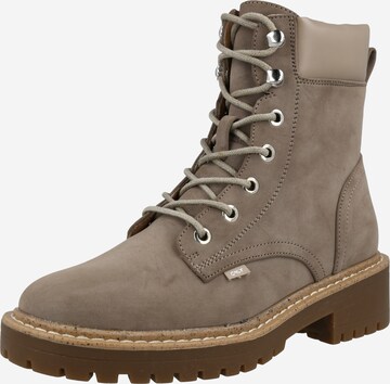 ONLY Lace-Up Ankle Boots 'Bold' in Grey: front