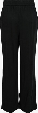 PIECES Wide leg Trousers 'VINSTY' in Black: front