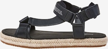 Sandales 'SUNSET SAVAGE' Pepe Jeans en noir : devant