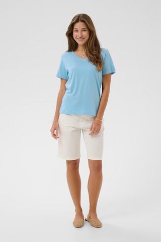 Cream Shirt 'Naia' in Blue