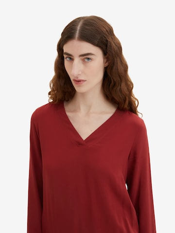 TOM TAILOR Blouse in Red