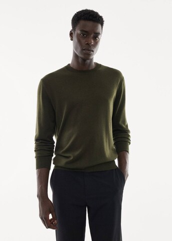 MANGO MAN Sweater 'willy' in Green: front