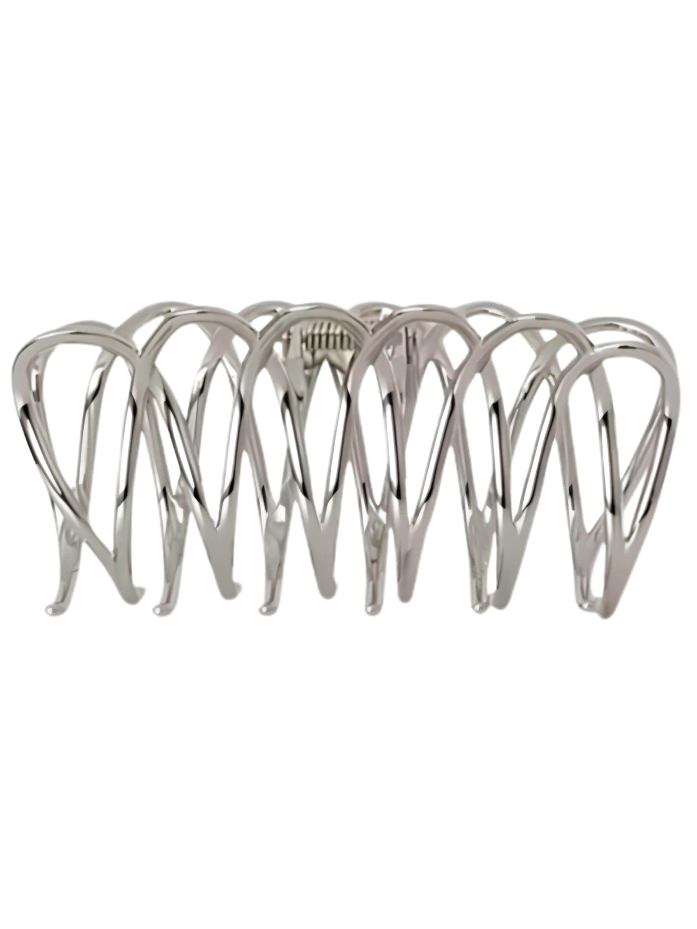 soho Hair accesoires Hair jewelry 'Olive Metal Hair Claw - Silver' in One Size in Silver, Item view