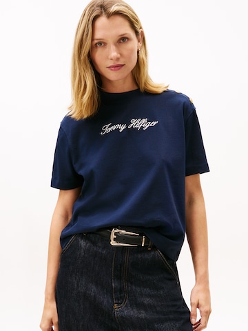TOMMY HILFIGER - Camisa em azul: frente