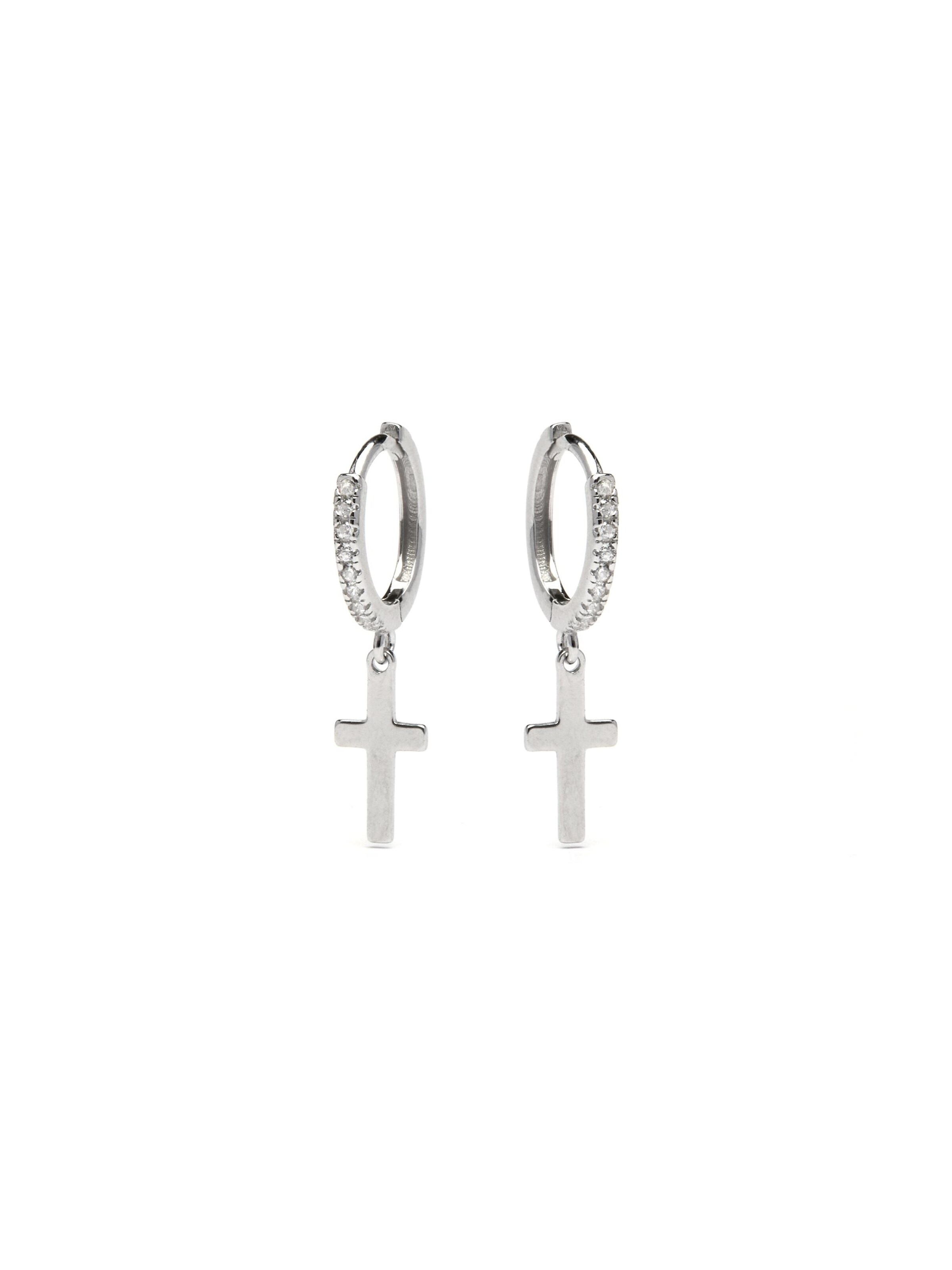 Luxenter Oorbellen 'Diret' in de kleur Wit, Productweergave