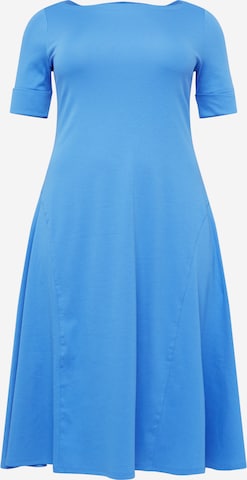 Lauren Ralph Lauren Plus Jurk 'MUNZIE' in Blauw: voorkant