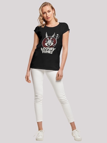 F4NT4STIC Shirt 'Looney Tunes Bugs Bunny' in Black