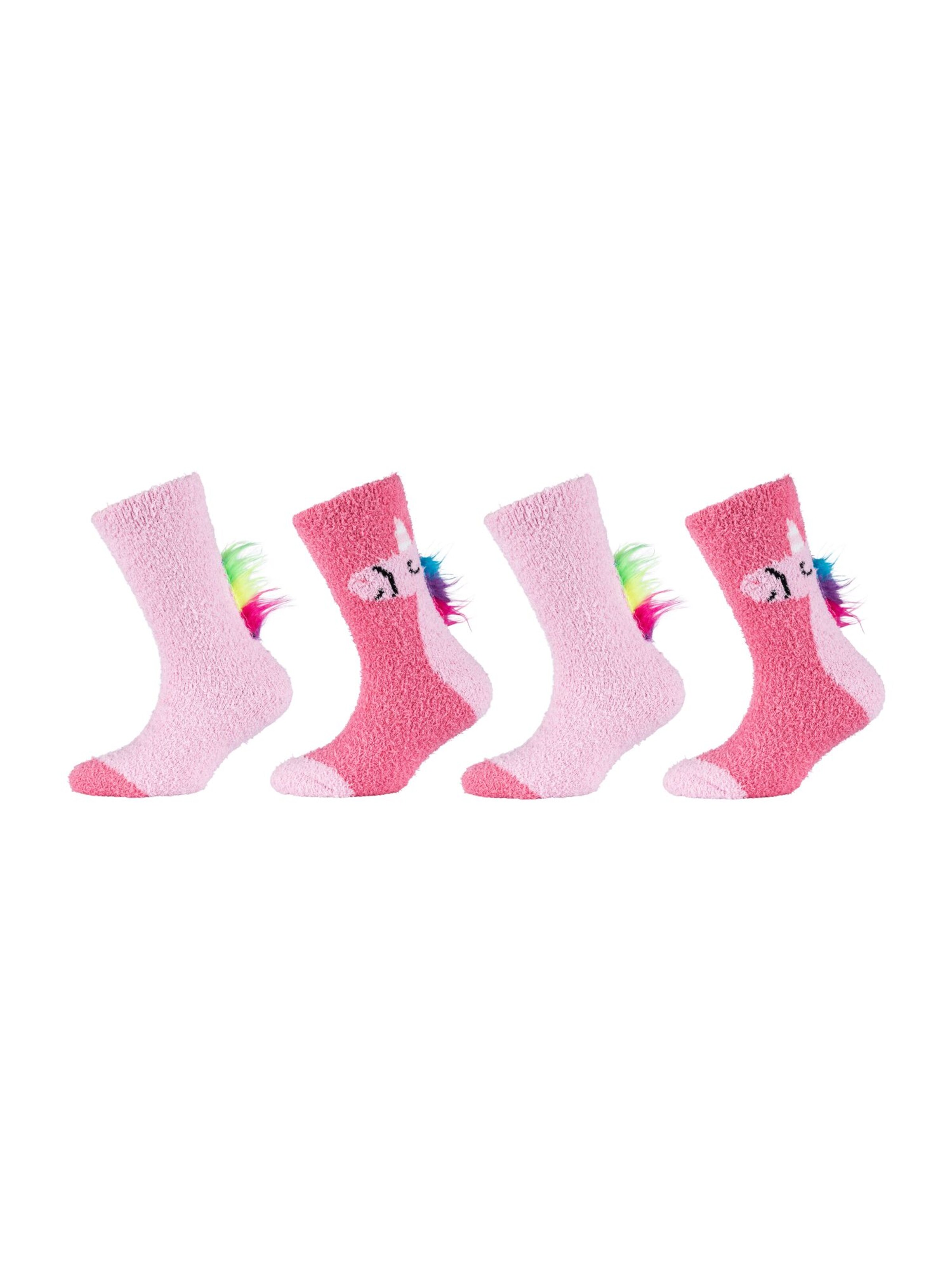camano Socks in Pink: front