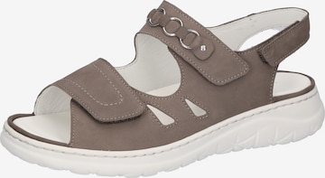 WALDLÄUFER Sandale in Beige: Vorderseite