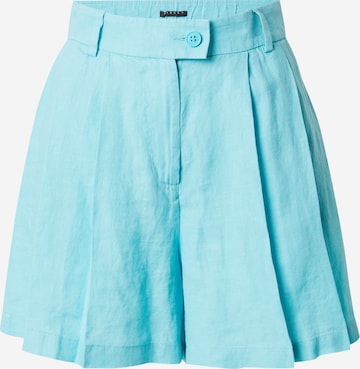 Sisley Wide leg Pleat-front trousers in Blue: front