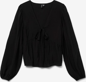 Chemisier 'FLORA' VERO MODA en noir : devant