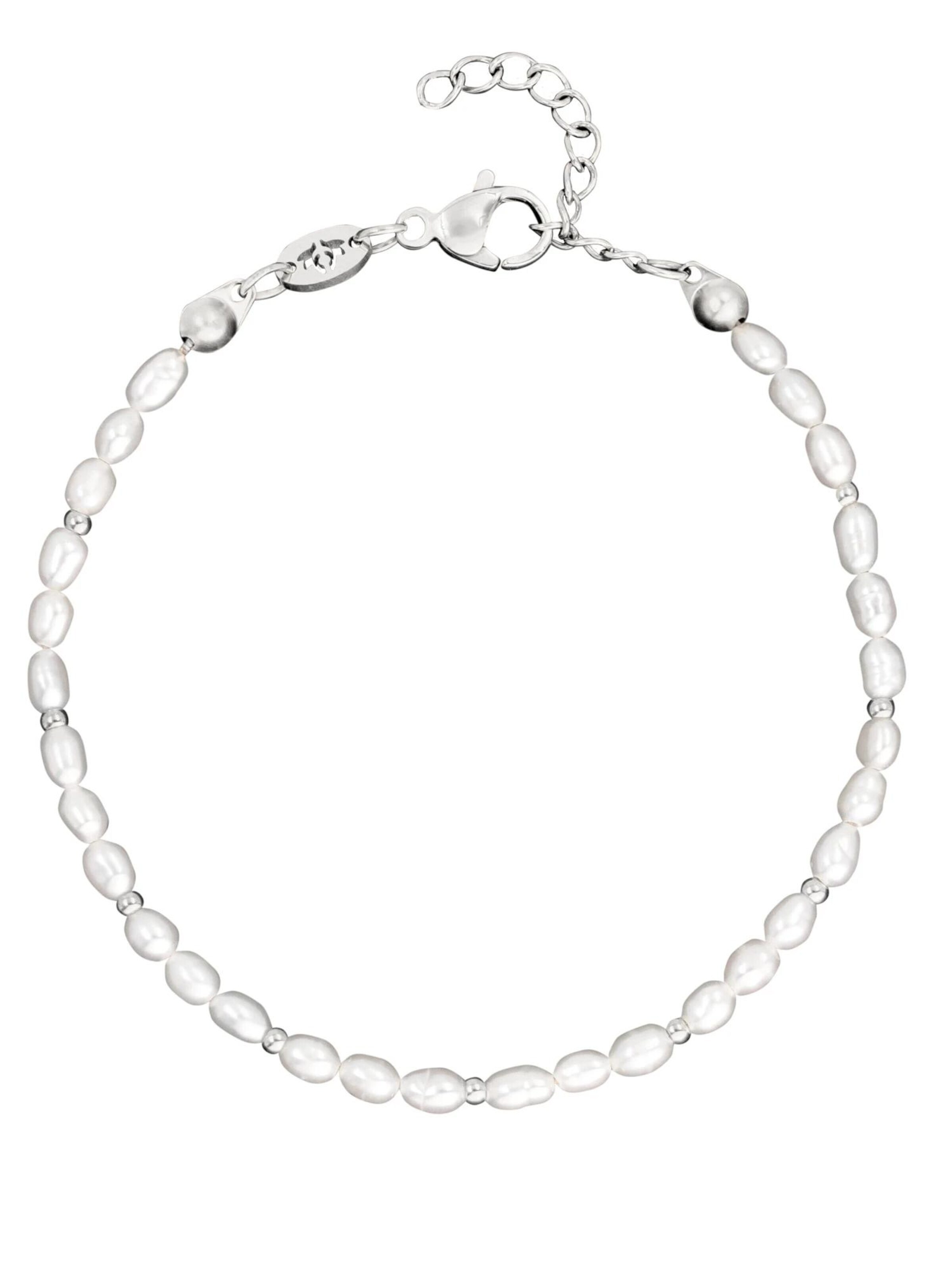 Luamaya Armband 'Perlita Oro Bracelet'‌ in Silber: Vorderseite