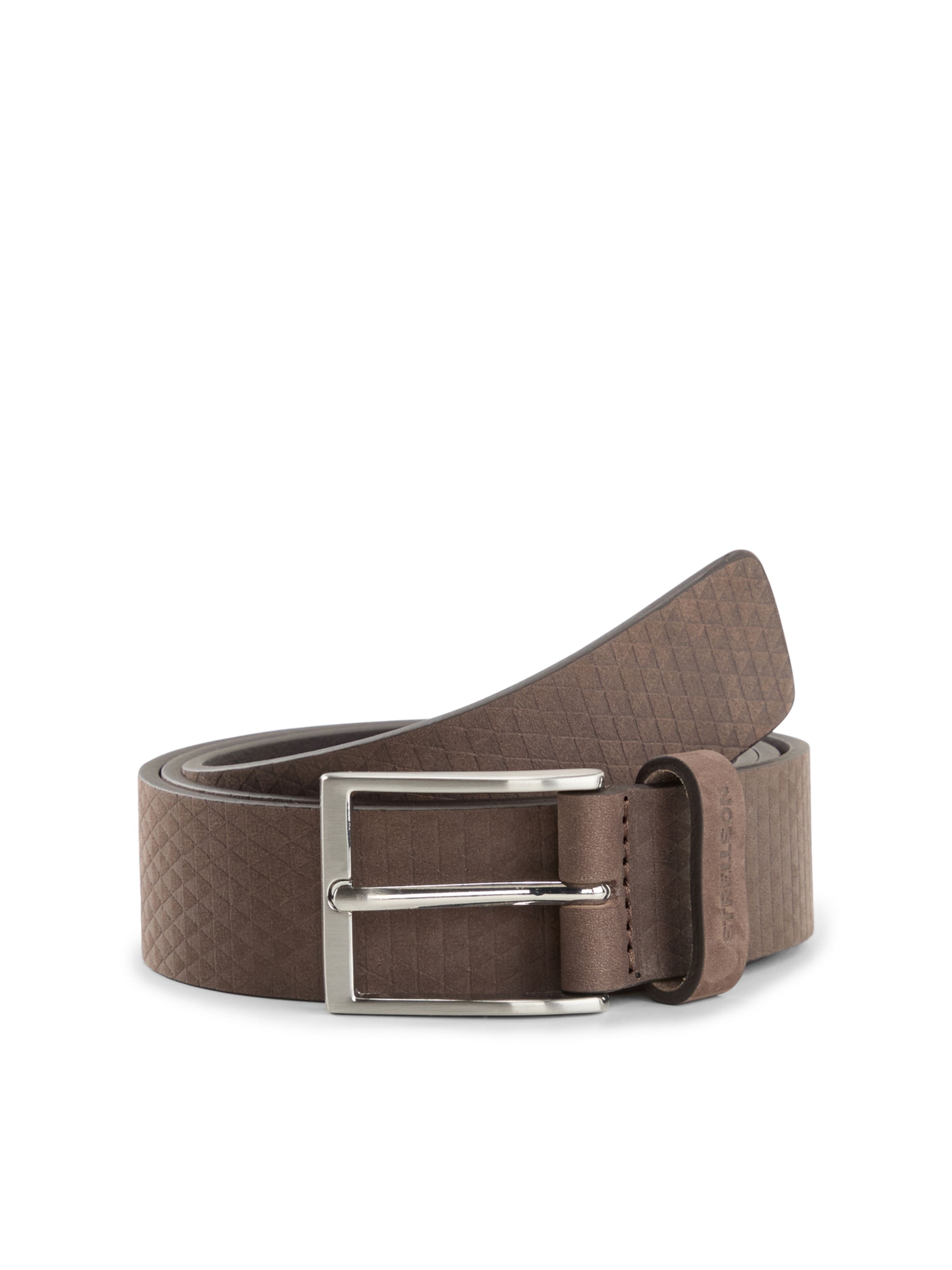 STRELLSON Riem ' Ledergürtel ' in Bruin: voorkant