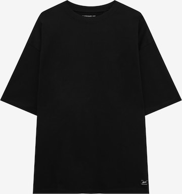 Pull&Bear Shirt in Zwart: voorkant