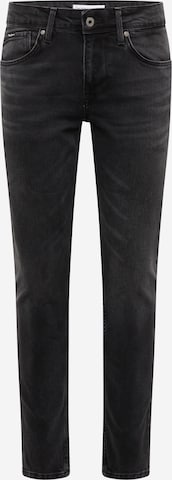 Pepe Jeans - Skinny Vaquero 'FINSBURY' en negro: frente