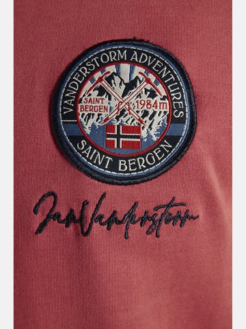 Sweat-shirt ' Wyn ' Jan Vanderstorm en rouge