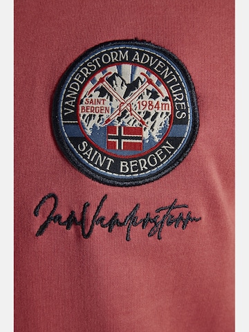 Jan Vanderstorm Sweatshirt ' Wyn ' in Rot