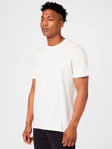 T-Shirt SELECTED HOMME en blanc : devant