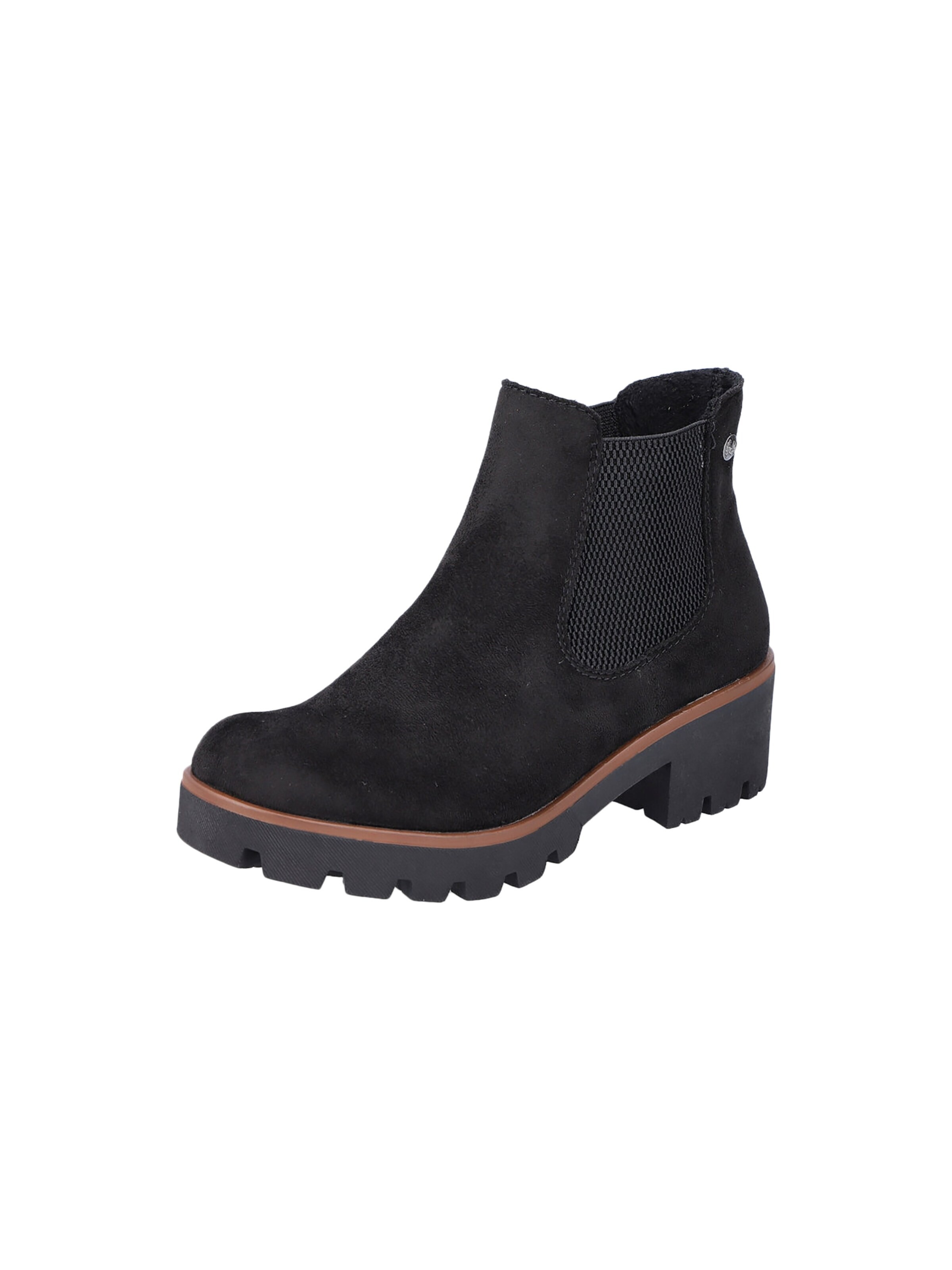 Rieker - Botas de tobillo 'Microtretch-Stiefelette zum Hineinschlüpfen' en negro